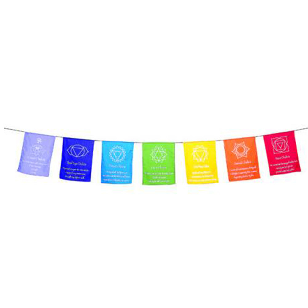 7 Chakras Prayer Flag