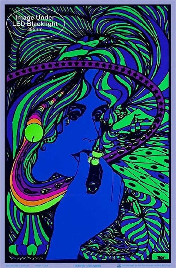 Acid Queen Black Light Poster SALE