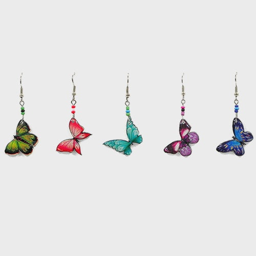 Acrylic Butterflies Earrings