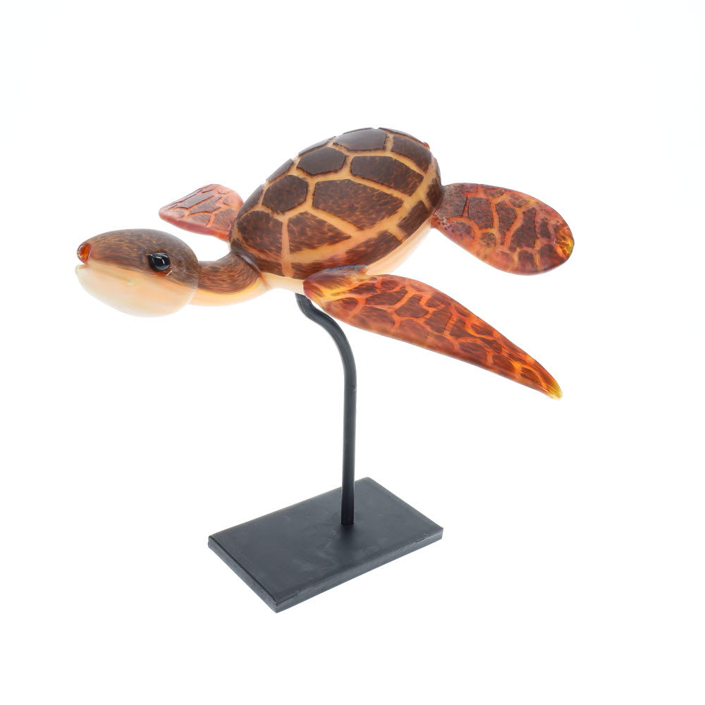 Addison Hanna Glass Sea Turtle Bubbler