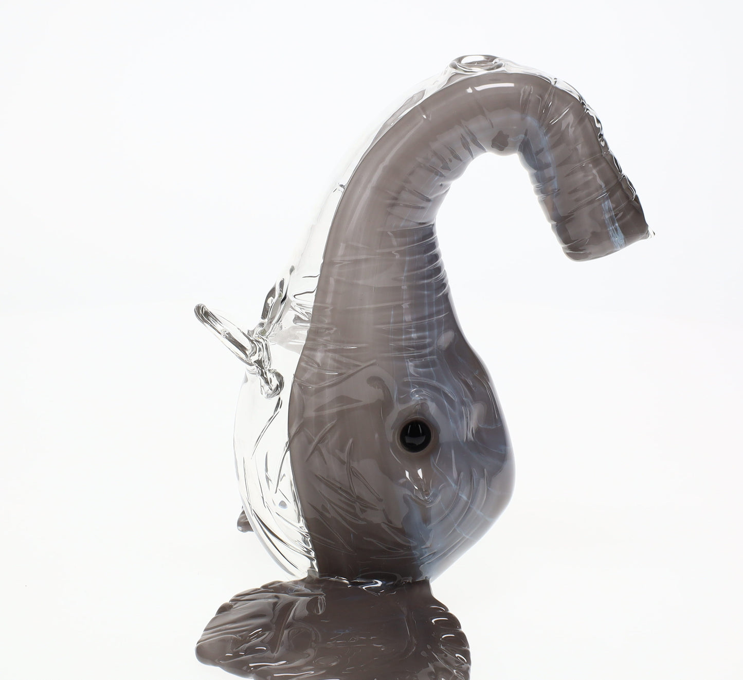 Addison Hanna Glass Elephant with Tusks