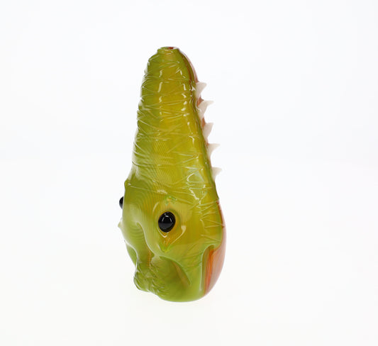 Addison Hanna Glass Green Alligator