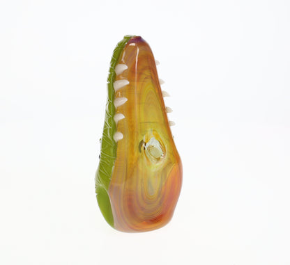 Addison Hanna Glass Green Alligator