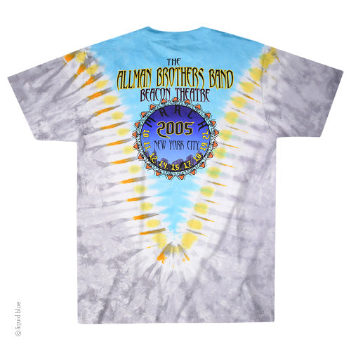 Allman Brothers Band Flying Peach Tie Dye T-Shirt