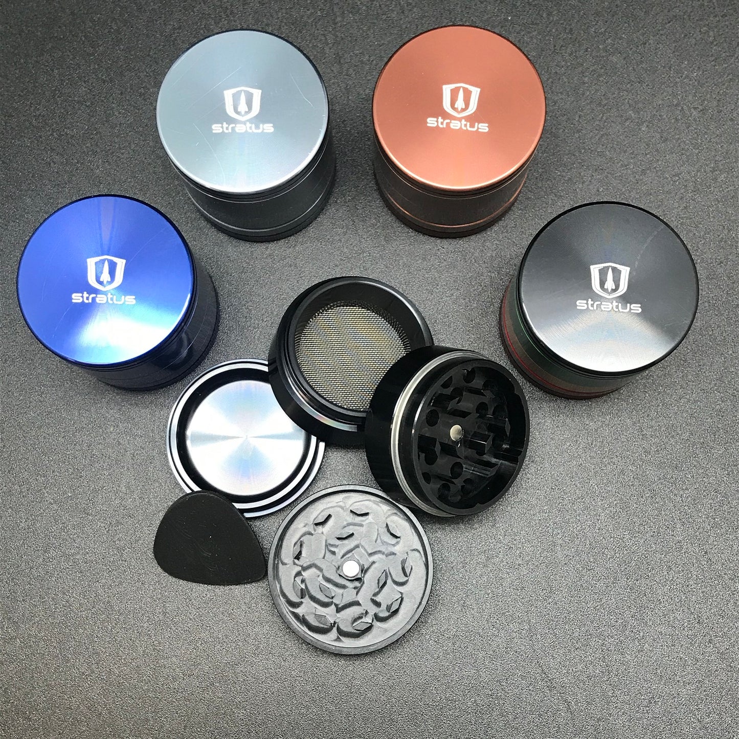 Anodized 1.5" 4 Piece Grinder