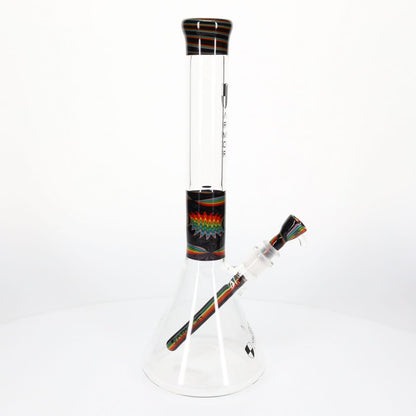 Armor Glass Black & Rainbow Wig Wag 45mm Beaker