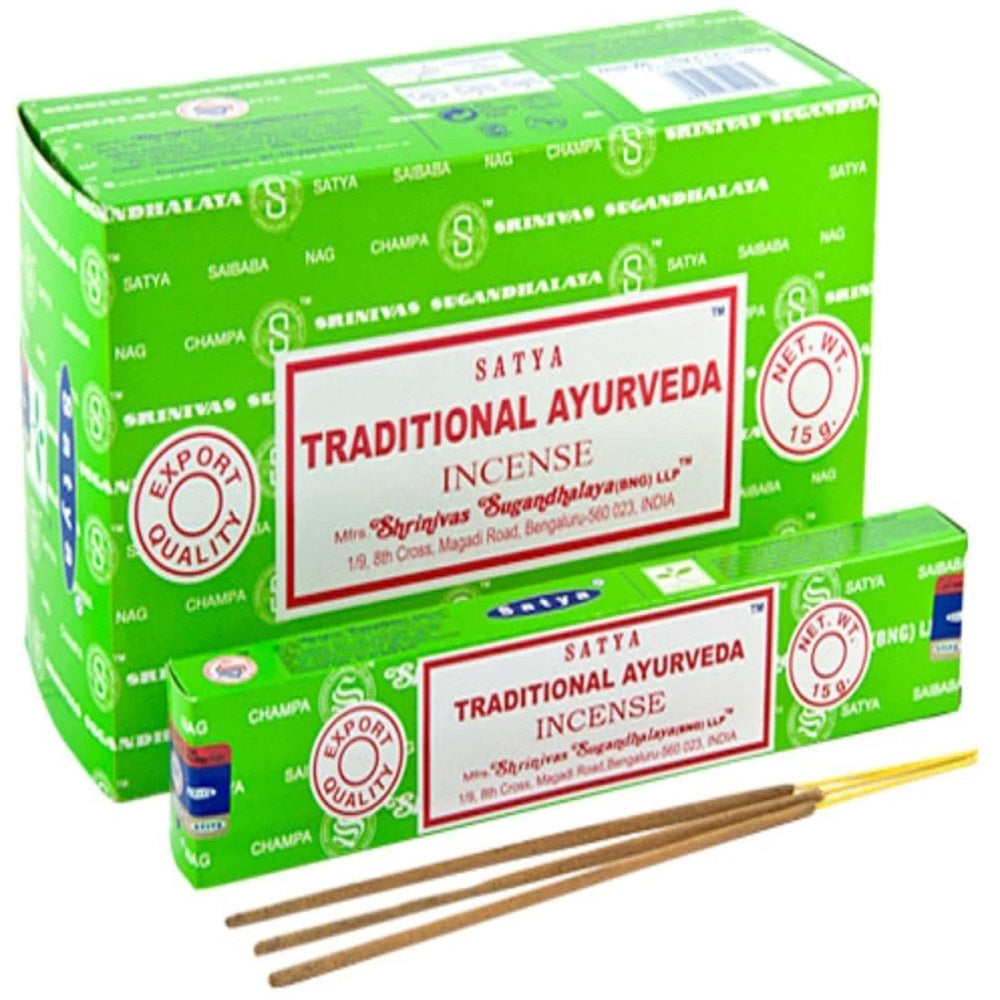 Ayurveda 15g Satya Incense Sticks