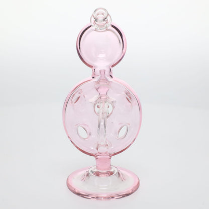 BK Glass Bros Pink Dome Hole Bubbler