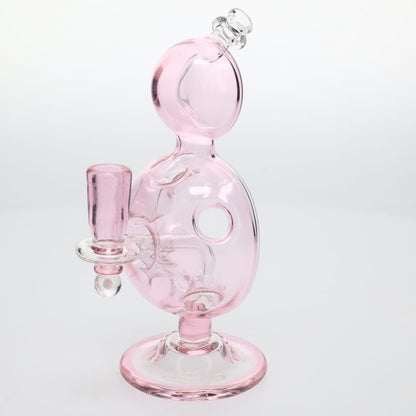 BK Glass Bros Pink Dome Hole Bubbler