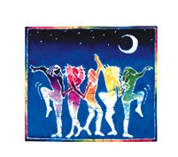 Batik Dancers Sticker