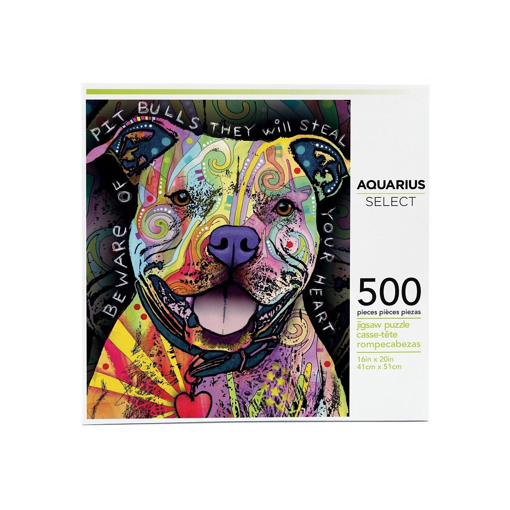 Beware Pit Bull Jigsaw Puzzle - 500 Piece