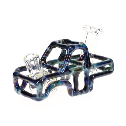 Big Lake Glass Blue and Amber Micro Truck / Blue/Ambr