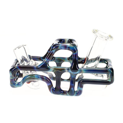 Big Lake Glass Blue and Amber Micro Truck / Blue/Ambr