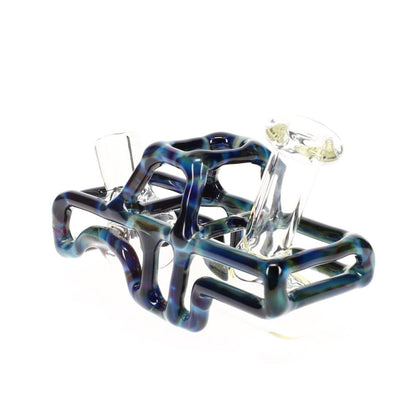 Big Lake Glass Blue and Amber Micro Truck / Blue/Ambr