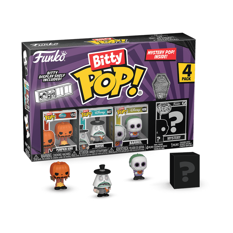 Bitty Pop! The Nightmare Before Christmas 4-Pack Series 2 (BUY 1 GET 1 30% OFF)