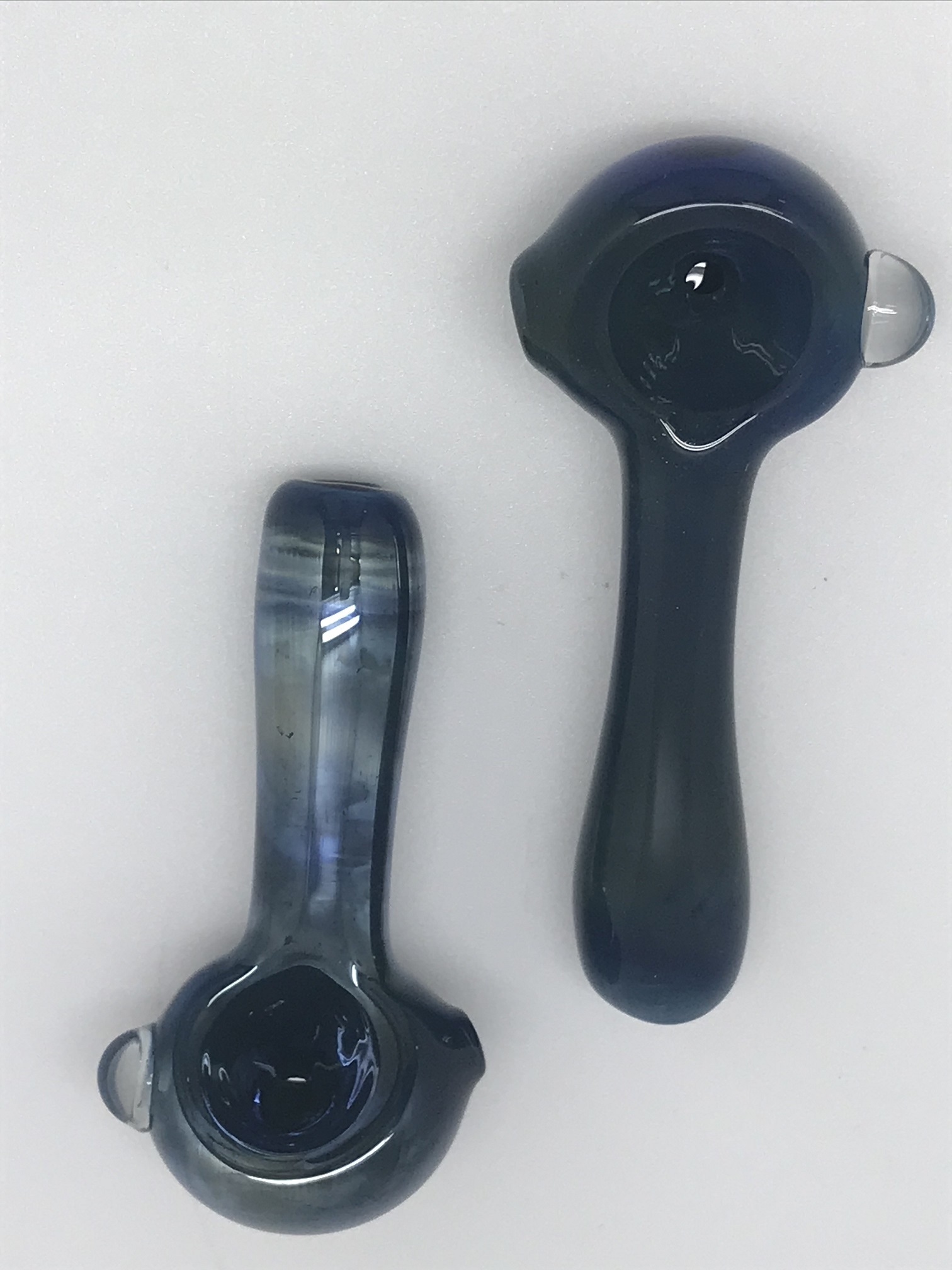 Black Dog Glass Solid Color Metallic Fume Pipe