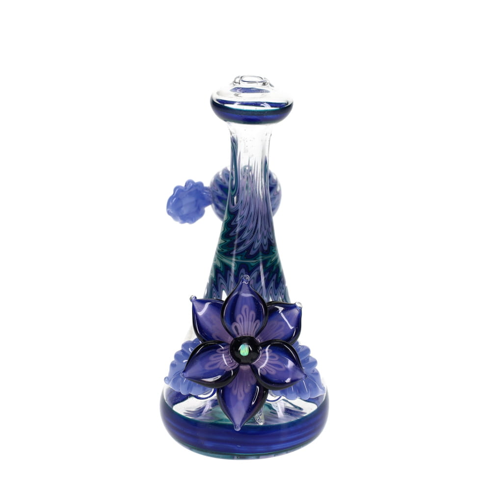 Blossom Glass Small Purple Flower Rig