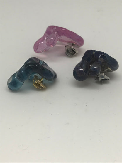 Bluebear Glass Drip Hat Pin