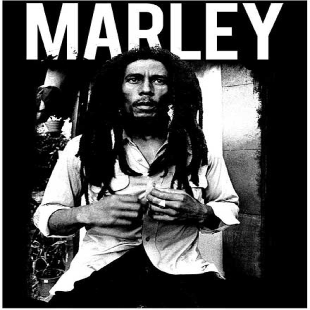 Bob Marley Black and White Sticker