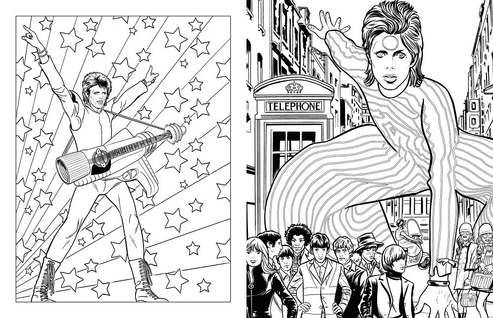 Bowie: A Michael Allred Coloring Book