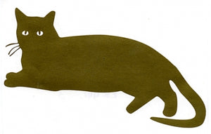 Cat Rub on Vinyl Sticker