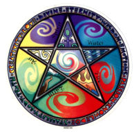 Colorful Pentagram Sticker