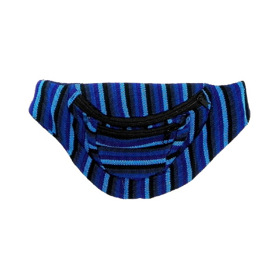 Colorful Woven Cotton 2 Pocket Fanny Pack