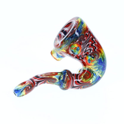 Cowboy Glass Full Color Wig Wag Sherlock-Rainbow Red