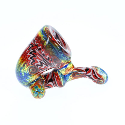 Cowboy Glass Full Color Wig Wag Sherlock-Rainbow Red