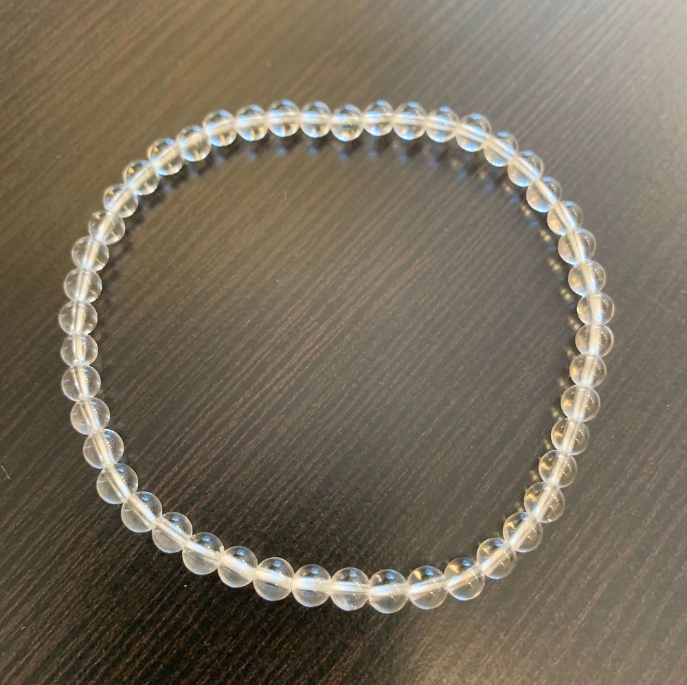 Crystal Quartz Bracelet - 4mm