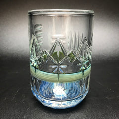 Rotational Science Hand Carved Swirl Wrapped Cocktail Glass