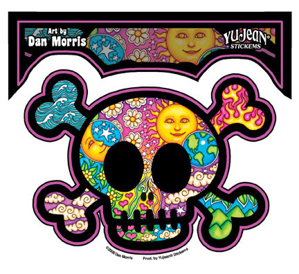 Dan Morris Cute Skull Sticker