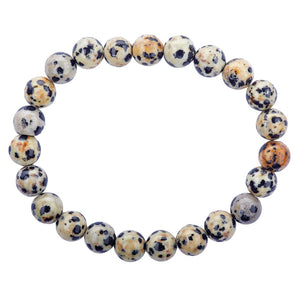 Dalmation Jasper Bracelet - 8mm