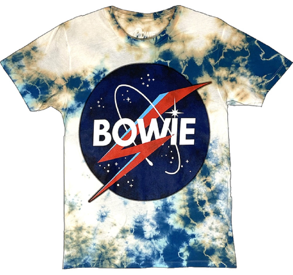 David Bowie Space Logo Tie Dye T-Shirt SALE