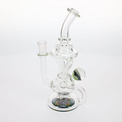 Dekal Glass Klein Recycler with Fillacello base and Dichro Marble SALE