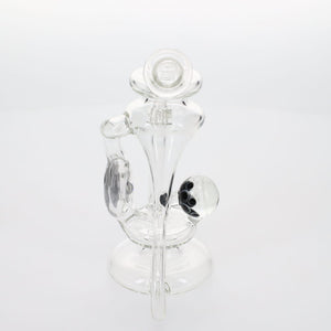 Dekal Glass Recycler with Dot Stack Donut and Dichro Marble