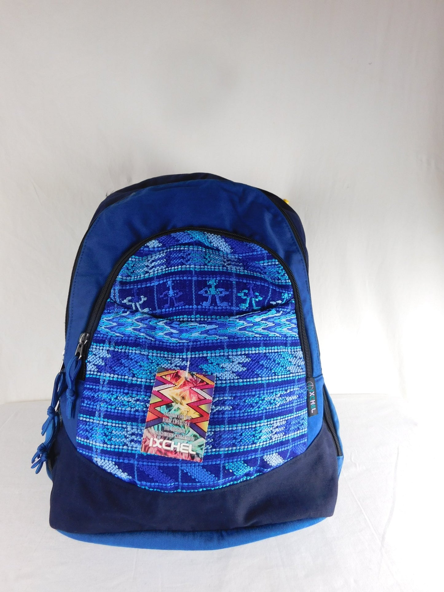 Denim Backpack in Basket Weave Hand Brocade SALE