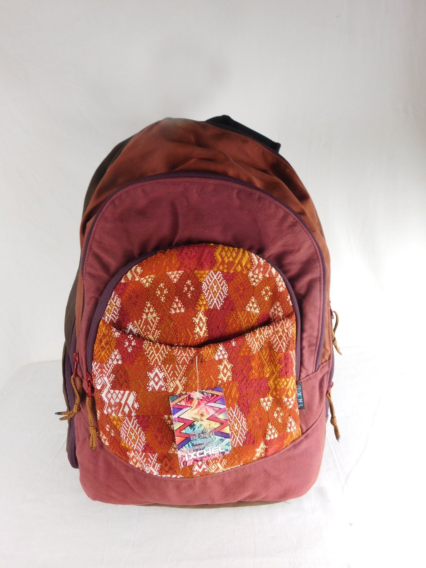 Denim Backpack in Basket Weave Hand Brocade SALE