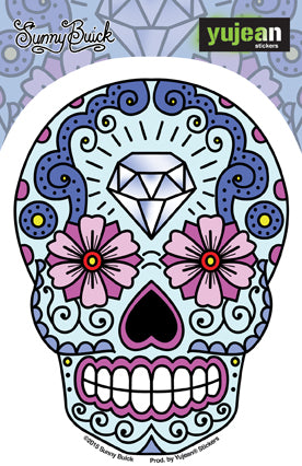 Sunny Buick Diamond Sugar Skull Sticker