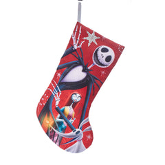 Disney© The Nightmare Before Christmas Jack and Sally Stocking - Red