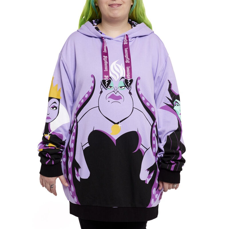 Loungefly Disney Villains Curse Your Hearts Unisex Hoodie SALE