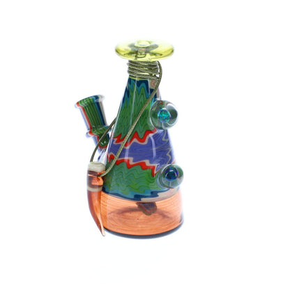 Dusty Glass CFL Worked Milk Bottle SALE
