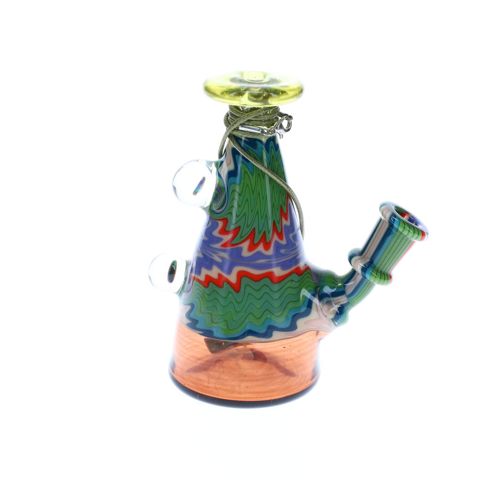 Dusty Glass CFL Worked Milk Bottle SALE