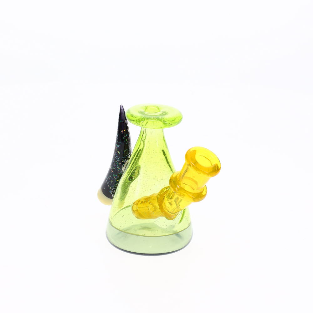Dusty Glass CFL Worked Milk Bottle SALE