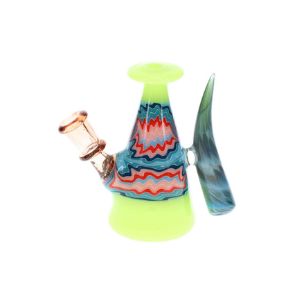 Dusty Glass Worked Milk Bottle SALE