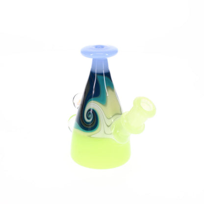 Dusty Glass Worked Milk Bottle SALE