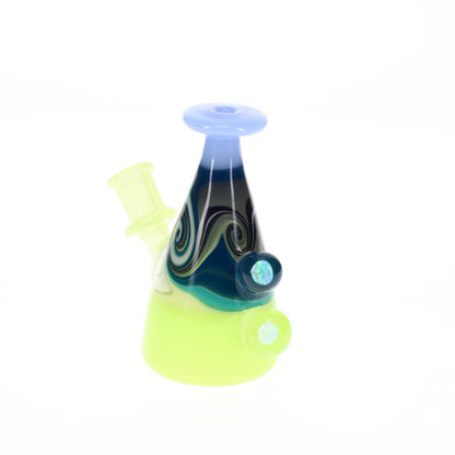 Dusty Glass Worked Milk Bottle SALE