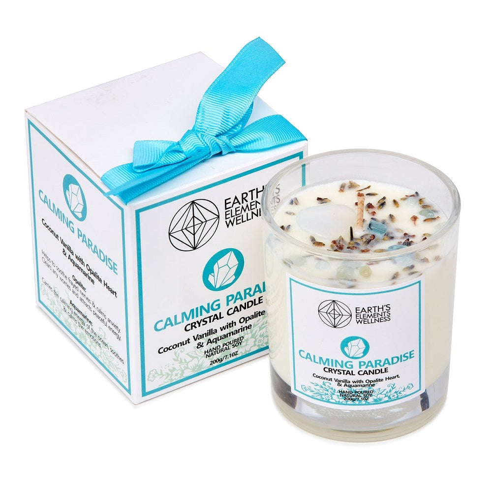 Earth's Elements Wellness Candle - Calming Paradise
