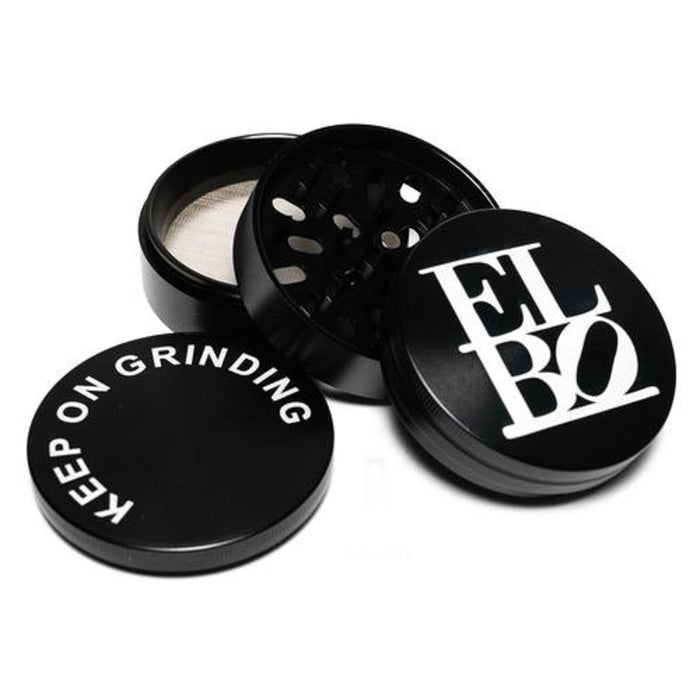 Elbo Glass Branded Luxury 4 Piece Grinder - 70mm
