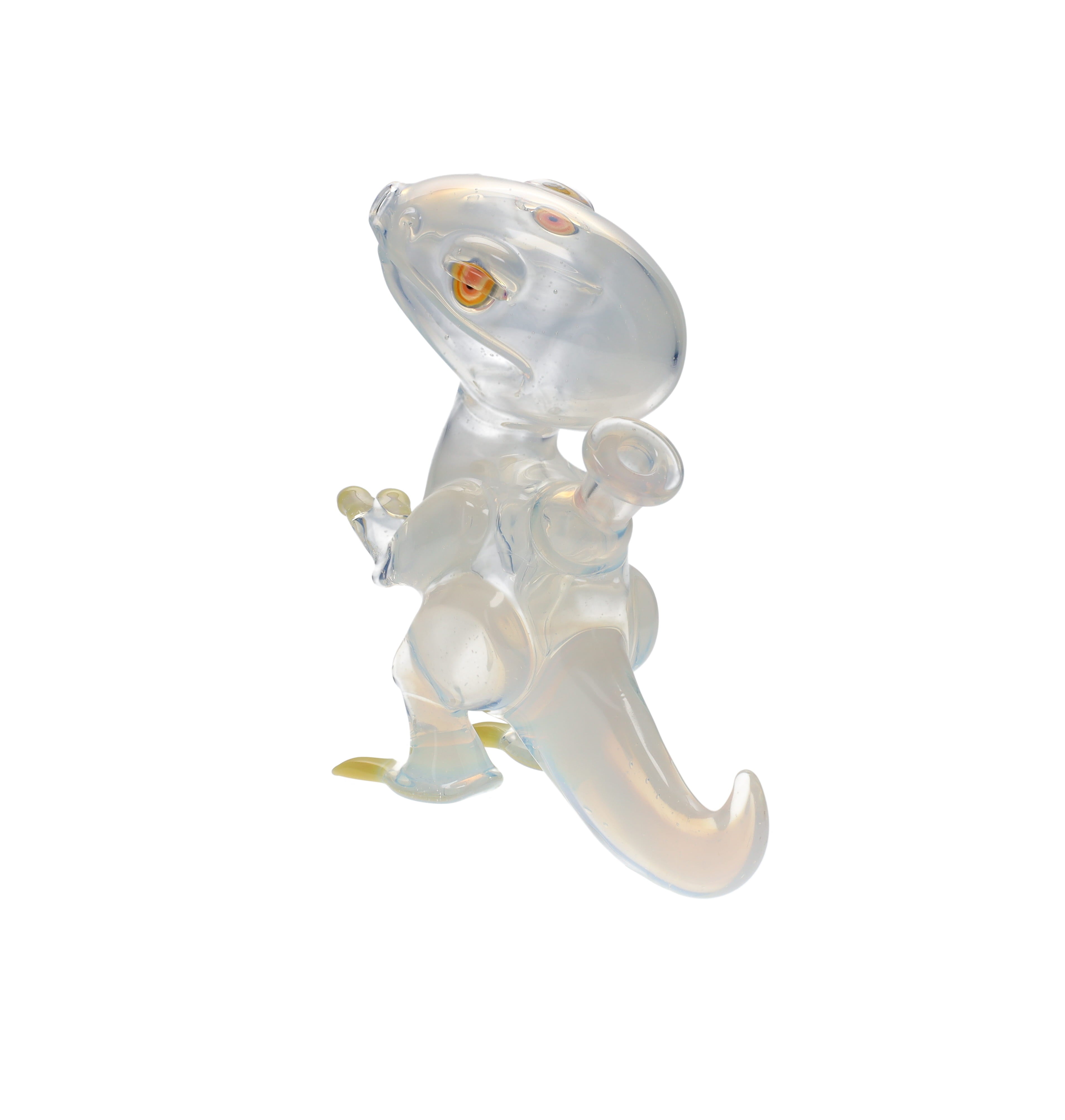 Elbo Glass Rig Elbo Glass Closed Mouth Raptor Rig - Secret White – Sunshine Daydream